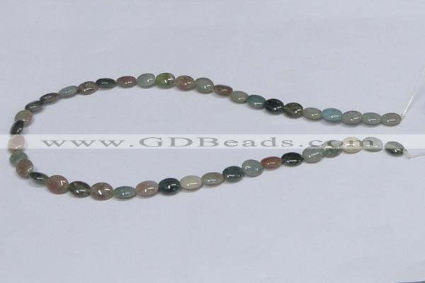 CAB456 15.5 inches 8*10mm oval indian agate gemstone beads wholesale