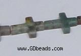 CAB462 15.5 inches 15*20mm cross indian agate gemstone beads