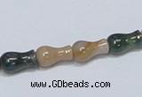 CAB464 15.5 inches 7*12mm vase-shaped indian agate gemstone beads