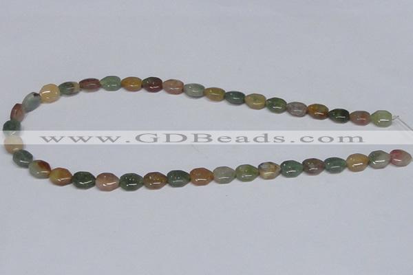 CAB467 15.5 inches 8*10mm freeform indian agate gemstone beads