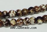 CAB609 15.5 inches 8mm round leopard skin agate beads wholesale