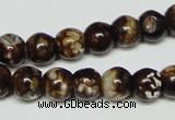 CAB610 15.5 inches 10mm round leopard skin agate beads wholesale