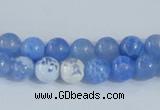 CAB645 15.5 inches 8mm round fire crackle agate beads wholesale