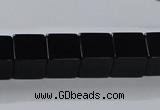 CAB836 15.5 inches 12*12mm cube black agate gemstone beads wholesale