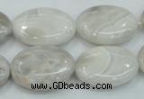 CAB912 15.5 inches 18*25mm oval natural crazy agate beads wholesale