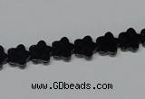 CAB987 15.5 inches 8*8mm star black agate gemstone beads wholesale