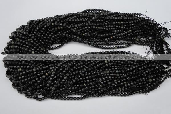 CAE01 15.5 inches 4mm round astrophyllite beads wholesale