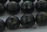 CAE39 15.5 inches 14mm faceted round astrophyllite beads wholesale