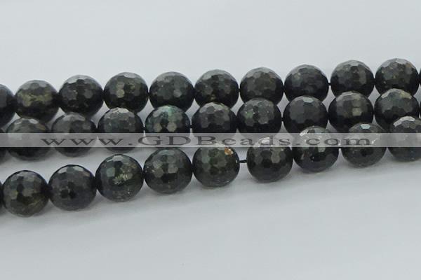 CAE42 15.5 inches 20mm faceted round astrophyllite beads wholesale