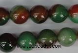 CAG1003 15.5 inches 14mm round rainbow agate beads wholesale