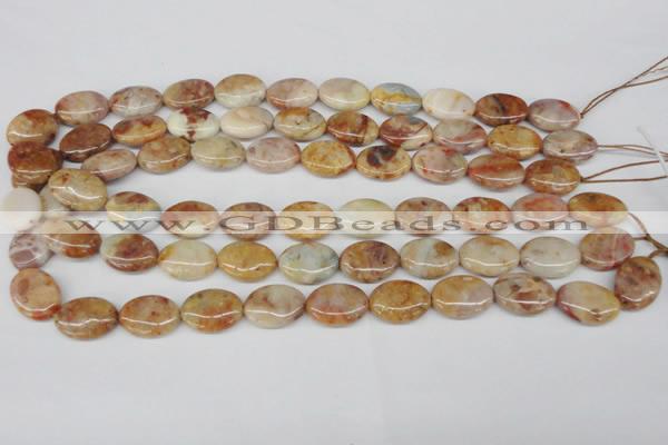 CAG1093 15.5 inches 13*18mm oval Morocco agate beads wholesale