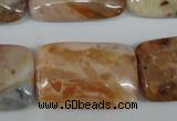 CAG1099 15.5 inches 20*30mm rectangle Morocco agate beads wholesale