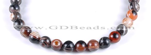 CAG148 13mm smooth round madagascar agate stone beads Wholesale