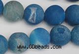 CAG1857 15.5 inches 16mm round matte druzy agate beads whholesale