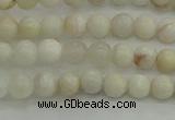 CAG1894 15.5 inches 4mm round grey agate beads wholesale