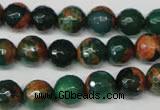 CAG2223 15.5 inches 10mm faceted round fire crackle agate beads