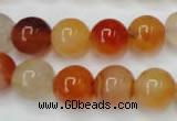 CAG2375 15.5 inches 12mm round red agate beads wholesale