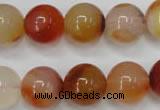 CAG2376 15.5 inches 14mm round red agate beads wholesale