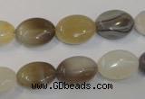 CAG2442 15.5 inches 10*14mm oval Chinese botswana agate beads