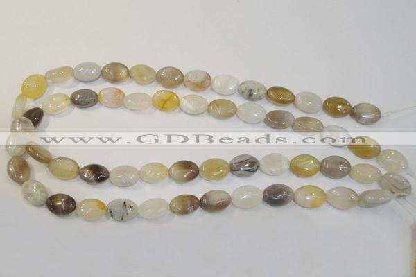 CAG2442 15.5 inches 10*14mm oval Chinese botswana agate beads