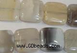 CAG2452 15.5 inches 18*18mm square Chinese botswana agate beads