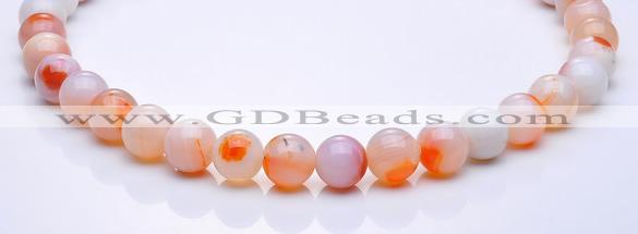 CAG265 15 inch 12mm round agate gemstone beads Wholesale