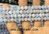 CAG3577 15.5 inches 6mm round blue lace agate beads wholesale