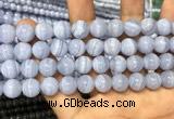 CAG3579 15.5 inches 10mm round blue lace agate beads wholesale