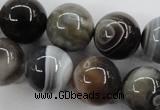 CAG3687 15.5 inches 18mm round botswana agate beads wholesale