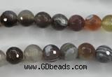 CAG3692 15.5 inches 8mm faceted round botswana agate beads wholesale