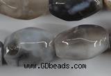 CAG3730 15.5 inches 18*25mm faceted nuggets botswana agate beads