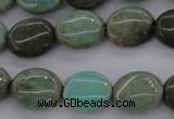 CAG3942 15.5 inches 8*10mm oval green grass agate beads