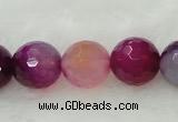 CAG419 15.5 inches 16mm faceted round agate beads Wholesale