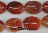 CAG4215 15.5 inches 15*20mm oval natural fire agate beads