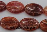 CAG4216 15.5 inches 18*25mm oval natural fire agate beads