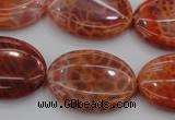 CAG4217 15.5 inches 22*30mm oval natural fire agate beads