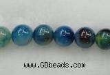 CAG423 15.5 inches 12mm round blue agate beads Wholesale