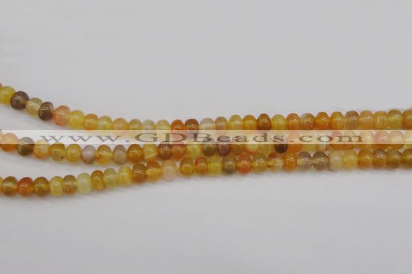 CAG4330 15.5 inches 5*7mm rondelle botswana agate gemstone beads