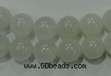 CAG4343 15.5 inches 10mm round white agate beads wholesale