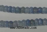 CAG4371 15.5 inches 5*8mm rondelle dyed blue lace agate beads