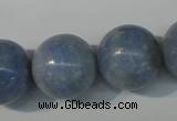 CAG4376 15.5 inches 18mm round dyed blue lace agate beads