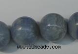 CAG4377 15.5 inches 20mm round dyed blue lace agate beads