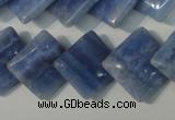 CAG4398 15.5 inches 18*18mm diamond dyed blue lace agate beads