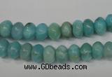 CAG4410 15.5 inches 5*8mm rondelle dyed blue lace agate beads