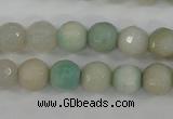 CAG4487 15.5 inches 6mm faceted round agate beads wholesale