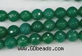 CAG4507 15.5 inches 8mm faceted round agate beads wholesale