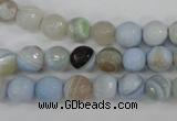 CAG4512 15.5 inches 8mm faceted round agate beads wholesale