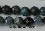 CAG4610 15.5 inches 6mm faceted round fire crackle agate beads