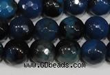 CAG4632 15.5 inches 6mm faceted round fire crackle agate beads