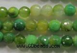 CAG4781 15.5 inches 8mm faceted round fire crackle agate beads